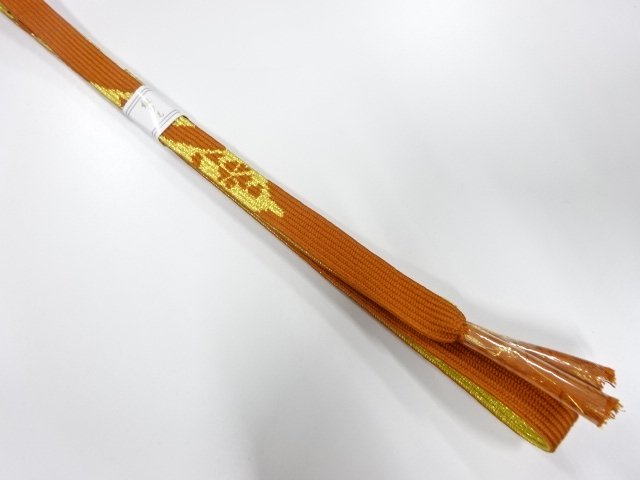 JAPANESE KIMONO / UNUSED KOREI HAND-TIED OBIJIME